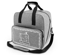 KTCINA Sewing Machine Case, 600D Oxford Sewing Machine Tote Bag with Removable Padding Pad and Adjustable Shoulder Strap Universal Tote Bag for Sewings Accessories Storage