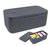 KTCINA Small Lockable Storage Box with Combination Code, Portable Medication Lockable Container for Refrigerator Locked Storage Box for Medicine, Food, Phone, Documents Safety 23.9x13x9.6cm