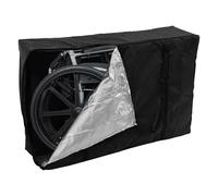 KTCINA Wheelchair Storage Bag, Portable Rollator Travel Bag for Folding Walker, Compact Wheelchair Transport Chair Extra Large Carry Bag Carrying Cover for Car and Airplane Traveling 110x74x28cm