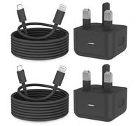 KTDRJN for iPhone Charger, 2Pack 20W Fast Apple Charger 2M 3.0A iPhone charger fast charge with USB C To Lightning Cable for iPhone 14 13 12 11 Pro Max XS XR X 8 7 6 Plus 5, iPad and iPod-Black