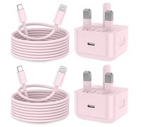 KTDRJN for iPhone Charger, 2Pack 20W Fast Apple Charger 2M 3.0A iPhone charger fast charge with USB C To Lightning Cable for iPhone 14 13 12 11 Pro Max XS XR X 8 7 6 Plus 5, iPad and iPod-Pink