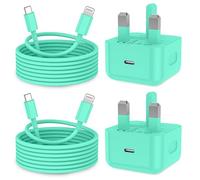 KTDRJN for iPhone Charger Fast Charge 2Pack iPhone Fast charger with USB C To Lightning Cable 2M for iPhone 14 13 12 11 Pro Max XS XR X 8 7 6 Plus 5, iPad and iPod-Green