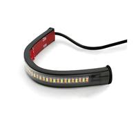 KTEBNWOSD 2Pcs 12V LED Motorcycle Turn Signal Light & DRL Amber White Moto Flasher Ring Fork Strip Lamp Flashing Blinker Universal Motorcycle Tail Light