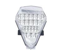 KTEBNWOSD For Ya&maha YZF R6 RJ11 2006 2007 Chrome Tail Light Brake Turn Signals Integrated LED Light Motorcycle Tail Light