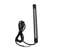 KTEBNWOSD Universal LED Motorcycle Turn Signal Light & DRL Amber White Moto Flasher Ring Fork Strip Lamp Flashing Blinker 12V Lightings Motorcycle Tail Light