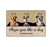 Ktfhvgy Customized Cartoon Special Effects Photo Floor mats, Portraits of Cats and Dogs with Names, Non-Slip Floor mats, Gifts for Dog Mothers (style-04)