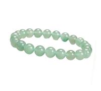 KTGUK Crystal Beaded Bracelets for Women,8mm Adjustable Stretch Jade Anxiety Bracelet,Exquisite Natural Stone Jewellery Gifts for Women,Birthday Valentines Christmas Gifts Mothers Day (Green)