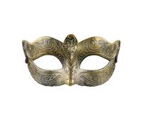 KTGUK Masquerade Masks Men,Classic Black Gold Masquerade Mask,Vintage Retro Brass Half Face Mask,for Men & Women Dress Carnival Cosplay Party Accessory