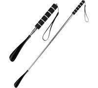 KTGUK Shoe Horn Long Handled,Long Handled 28-70cm Telescopic Shoe Horns,Comfortable grip,Compact and Lightweight Shoehorn,Black Portable Smooth Plastic Adjustable Shoehorn for Men Women Kids Seniors