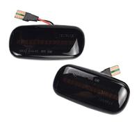 KTGVTPBHBW Dynamic Indicator Light For A3 S3 8P A4 S4 RS4 B6 B7 A6 S6 RS6 C6 2005-2008 Dynamic Turn Signal Light Side Marker Sequential Indicator Lamp(Smoked Type)