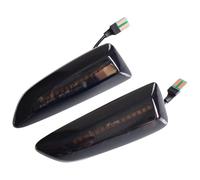 KTGVTPBHBW Dynamic Indicator Light For Opel For Astra J For Astra J K For Zafira C For Insignia B For Grandland X Sequential Blinker 2PCS Dynamic Side Marker Turn Signal Light(Smoked Black)