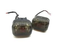 KTGVTPBHBW motorbike indicators Universal 2PCS Motorcycle Front And Rear Turn Signal Light Blinker Indicator Flasher Lamp 12V(Front Grey Cover)