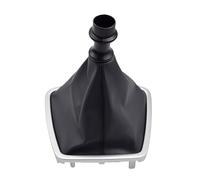 KTGVTPBHBW Shift Handle Gear Knob 18mm for Laguna Mk3 2007-2014 6 Speed Manual Gear Shift Knob Stick Head Lever Handle Black Silver PU Leather Plastic(Gear Case Only)