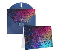 KTHSNSKL Thinking of You Card with Envelopes Glitter Sequin Spot Greeting Card 4x6 Notecards Happy Birthday Cards Wedding Blank Thank You Cards Baby Shower All Occasion GreetingCards