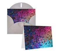 KTHSNSKL Thinking of You Card with Envelopes Glitter Sequin Spot Greeting Card 4x6 Notecards Happy Birthday Cards Wedding Blank Thank You Cards Baby Shower All Occasion GreetingCards