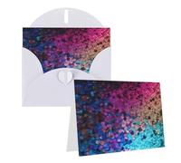 KTHSNSKL Thinking of You Card with Envelopes Glitter Sequin Spot Greeting Card 4x6 Notecards Happy Birthday Cards Wedding Blank Thank You Cards Baby Shower All Occasion GreetingCards