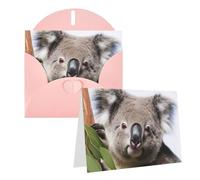 KTHSNSKL Thinking of You Card with Envelopes Koala Bear Greeting Card 4x6 Notecards Happy Birthday Cards Wedding Blank Thank You Cards Baby Shower All Occasion GreetingCards