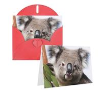 KTHSNSKL Thinking of You Card with Envelopes Koala Bear Greeting Card 4x6 Notecards Happy Birthday Cards Wedding Blank Thank You Cards Baby Shower All Occasion GreetingCards