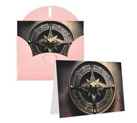 KTHSNSKL Thinking of You Card with Envelopes Magical Design Norse Runes Compass Greeting Card 4x6 Notecards Happy Birthday Cards Wedding Blank Thank You Cards Baby Shower All Occasion GreetingCards