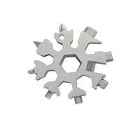 KTHZI 18-in-1 Snowflake Multi-Tool for Men, Valentine's, Birthday, Father's Day Gifts for Him, Dad, Men's Gadgets & Unique Present Ideas(Silver)