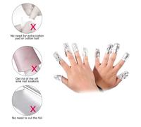 KTHZI 200 Pcs Foil Nail Wraps Gel Polish Remover Wraps,Soak off Cotton pads attached With 1pcs Cuticle Pusher Nail Foil for Removing Gel Nail Polish Fast Gentle