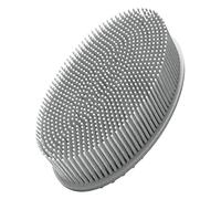 KTHZI Silicone Body Brush, Soft Scrubber for Shower Exfoliating, Comfortable Face Skin Massage Tool (Grey)