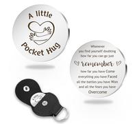 Ktiavo Pocket Hug Thank You Gifts for Dad Step Dad Grandad Teacher Graduation Gifts for Friend Daughter Son Well Done Gift Positive Couples Gift for Men Women Fathers Day Easter End of the Year