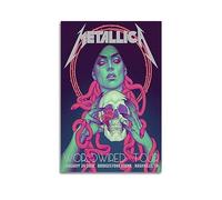 KTIN Vintage Poster Classic Rock Band Heavy Metal Global Tour Poster Decorative Painting Canvas Wall Posters And Art Picture Print Modern Family Bedroom Decor Posters 12x18inch(30x45cm)