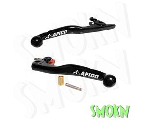 KTM 125 Levers fit SX 144 200 EXC 05-08 Apico Elite Forged Brake & Clutch Black