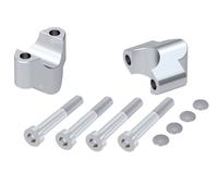 KTM 1290 Super Duke R 2014-2019 Handlebar Riser 25mm Silver BY HEPCO & BECKER