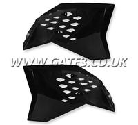KTM 150SX SX 150 2009-2010 BLACK RADIATOR RAD SCOOPS MOTOCROSS MX PLASTICS