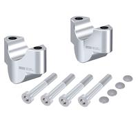 KTM 890 Duke R 2020-2023 Handlebar Risers 25mm Silver BY HEPCO & BECKER