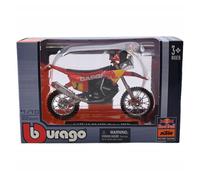 Bburago GASGAS RX450F Dakar Rally 2023 - Red Bull Racing Motorcycle 1:18 Scale Die-Cast Replica Model - Authentic Off-Road Bike Collectible for Ages 3