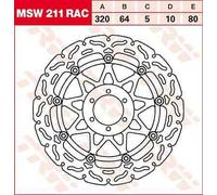 Motorcycle Brake Disc 320mm MSW211RAC TRW Set Genuine Top Quality Guaranteed New