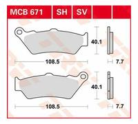 KTM SUPERENDURO 950 R 2006-2008 TRW SV Series Sindered Brake Pads MCB671SV
