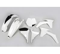 Ktm SX 125 - 150 - 250 SXF 250 - 350 - 450 2011 Ufo White Plastic Fairing Kit