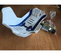 KTM SXF 450 2016 - 2018 ACERBIS MX PLASTIC SKID GLIDE PLATE SUMP GUARD BLU/WT