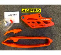 KTM XCF XC-F 250 350 450 2023 - 2024 CHAIN BLOCK GUIDE & SLIDER SET ORANGE