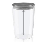 KTNAid 1 x 0.5 L glass milk container replacement for Jura fully automatic coffee machines, prepare coffee or store milk, transparent milk cups (hose not included)