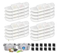 KTNAid 12 Pack Replacement Filters Compatible with Pawtners WF008A Pet Cat Dog Water Fountain (4L/135oz), Refill Filters with 12 Sponges