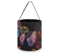 KTNML Candy Basket Many Colorful Seashells Printed Halloween Candy Buckets Reusable Basket For Use in Festivals Parties And Daily Life, Many Colorful Seashells, 7.9*8.3in