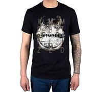 KTOPMC Disturbed Symbol T Shirt Asylum Sickness Immortalized Up Yer Military Vultures Black(Large)