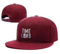 KTOPMC Doctor Who Time Lord with Tardis Hat Embroidery Snapback Baseball Cap Red Hat(X-Large)