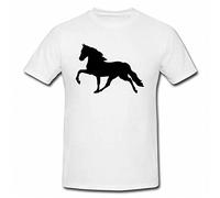KTOPMC Dressage Horse Mens or Lady Fit Men's Women T-Shirt White Yellow Black Red Mens Women T Shirt 100% Cotton Funny Gift(XX-Large)
