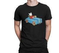 KTOPMC Drive A Car Unique Tshirt Rupert Bear Casual T Shirt Newest T-Shirt for Men Women Black(X-Large)