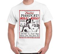 KTOPMC Faster Pussycat Kill Kill Russ Meyer Exploitation Cult Retro T Shirt White(Medium)