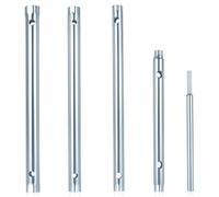 KTPCN 4 Pcs Tap Box Spanner Set, Shower Valve Socket Wrench Set, Dual-Ended Box Spanners for Taps, Metric 6-7mm 8-9mm 10-11mm 12-13mm Tube Spanner for Kitchen Back Nut Water Tap + 1 Tommy Bar