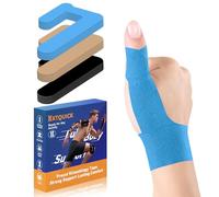 KTQUICK PreCut Cotton Kinesiology Tape for Tendon Sheath, Left Hand, 12 PCS