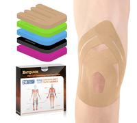 KTQUICK PreCut Kinesiology Tape for Knee,24 PCS,High Elastic Cotton Support