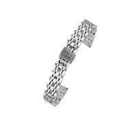 KTRSAVSSA 14mm Compatible With Lily2 Watchband Quick Women Replacement Watch Band Metal Stainless Steel Female Smart Rose Gold Strap(3101 Silver Golden)